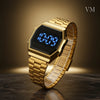 Reloj LED Minimalista de Acero