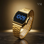 Reloj LED Minimalista de Acero